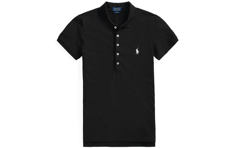 Флисовая толстовка с воротником поло Polo Ralph Lauren, черный — фото 2