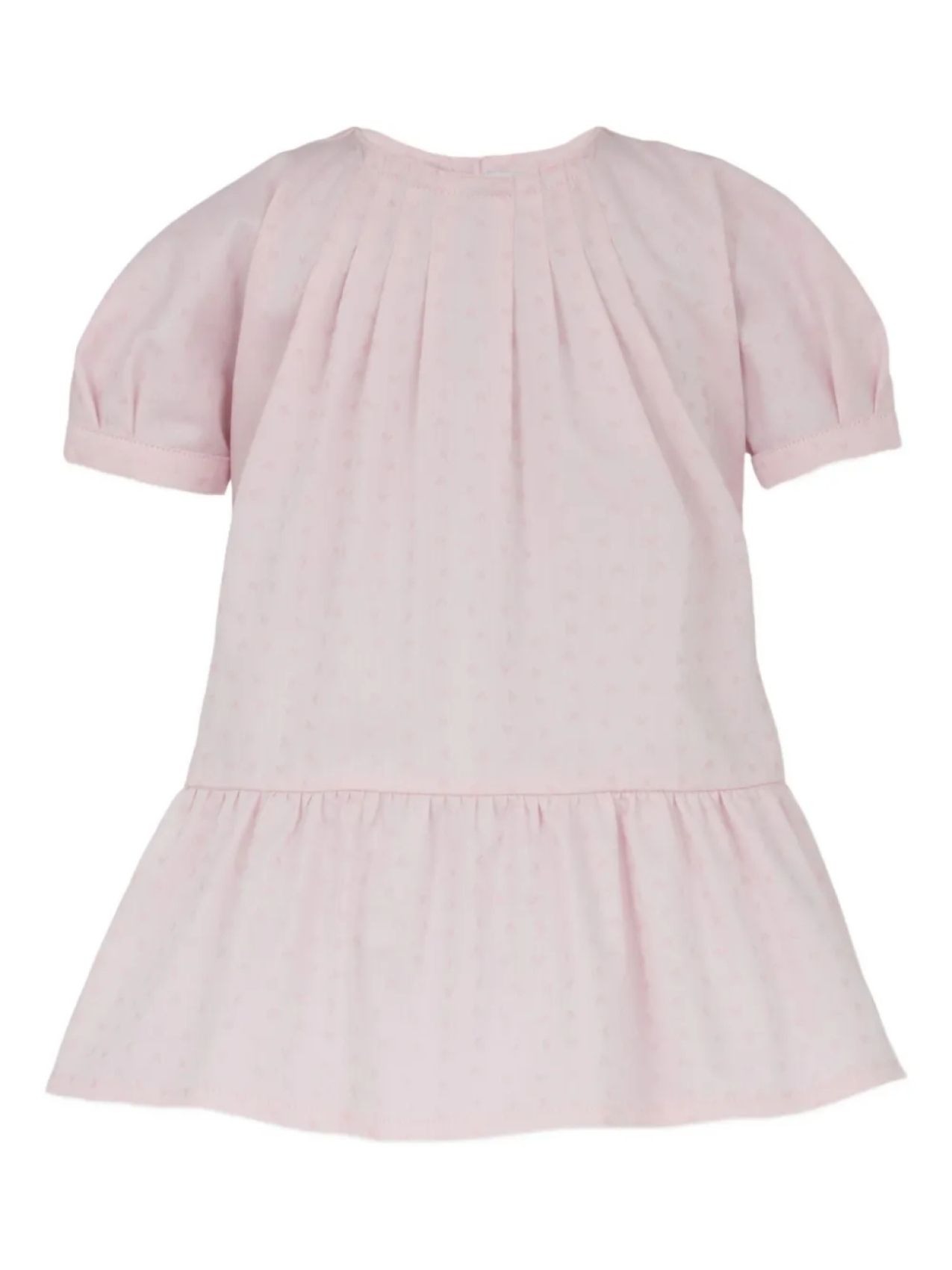

Платье Emporio Armani Kids с логотипом и оборками, розовый