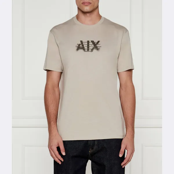 

Футболка стандартного кроя Armani Exchange, бежевый