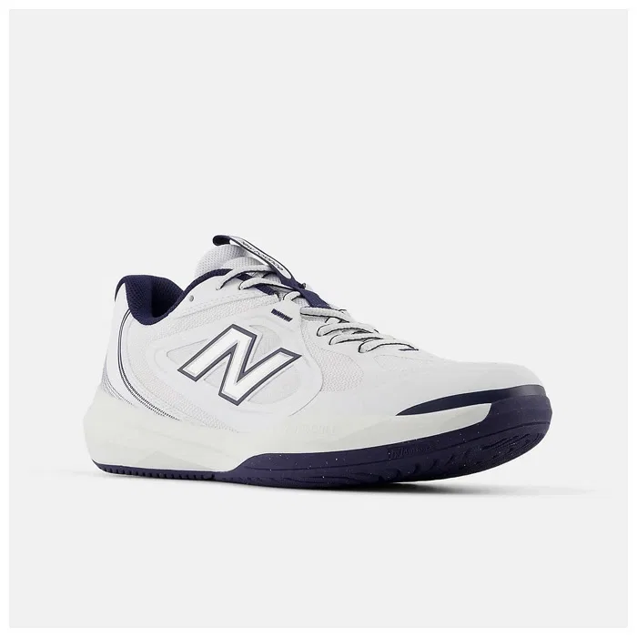 Мужские теннисные кроссовки для всех покрытий «FuelCell 796 v5» от New Balance, White X Navy (4Ra) — фото 2