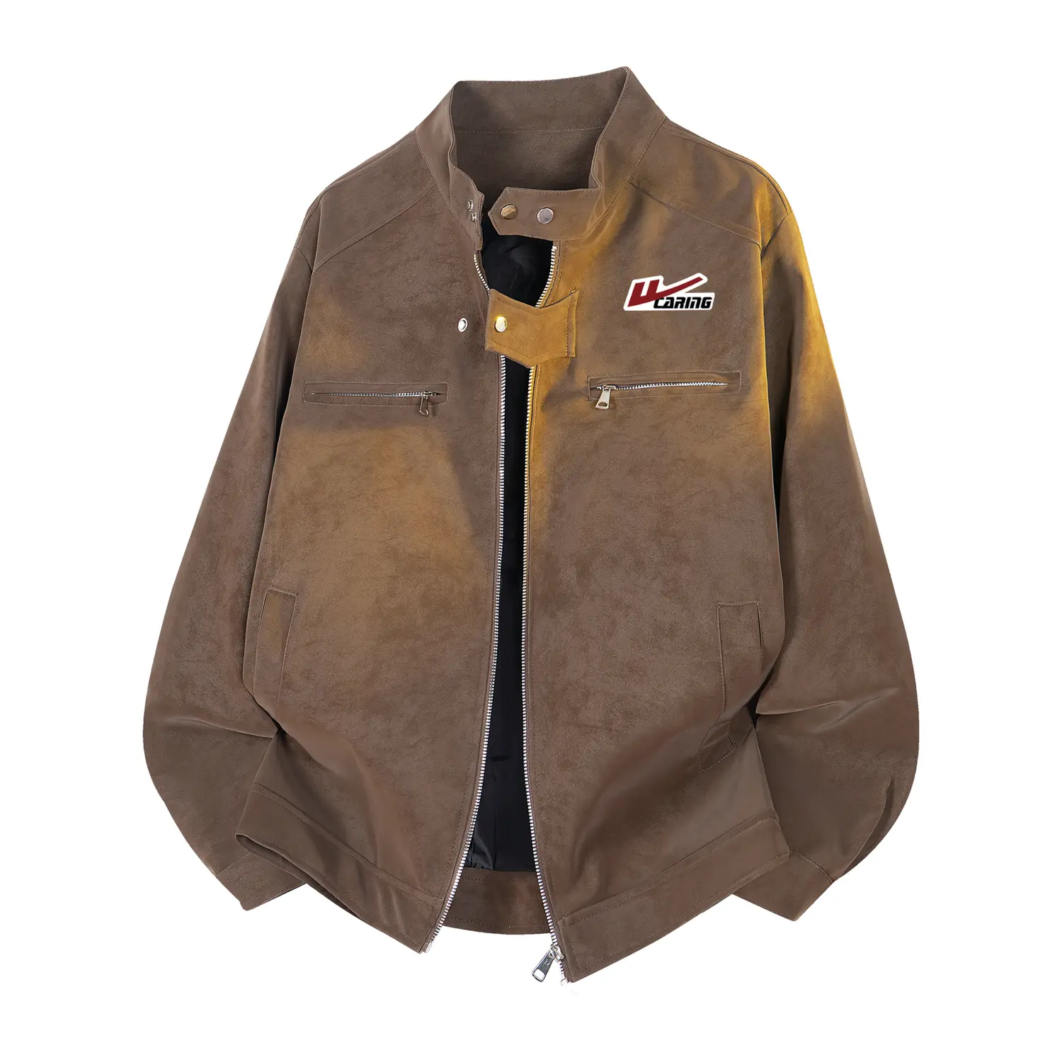 

Куртка Unisex Stand Collar Moderate Pilot WARRIOR, coffee (diy badge)