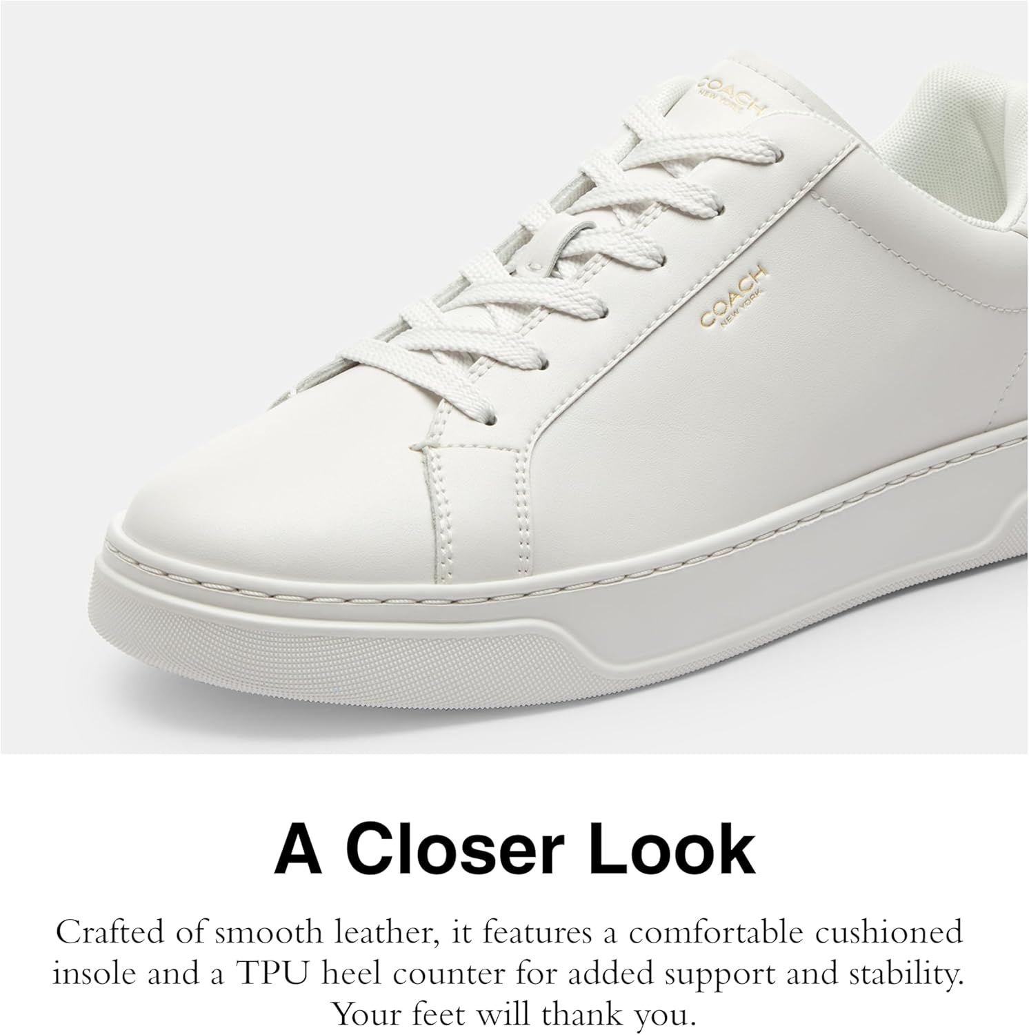 Мужские кроссовки Coach High Line High Top из фирменного канваса, белый — фото 4