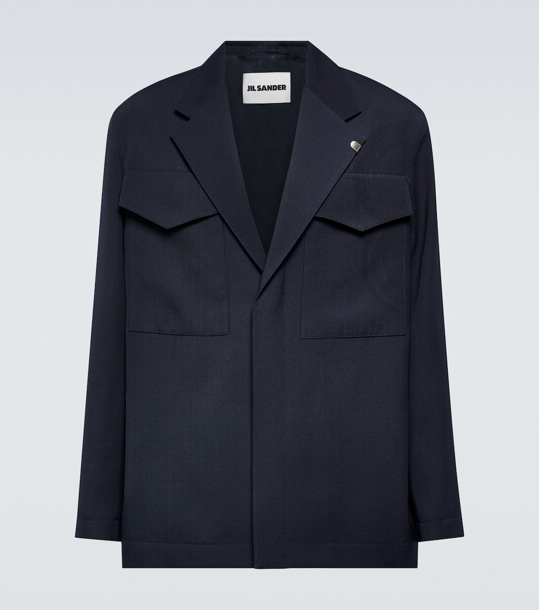 

Куртка из шерстяного габардина Jil Sander, синий