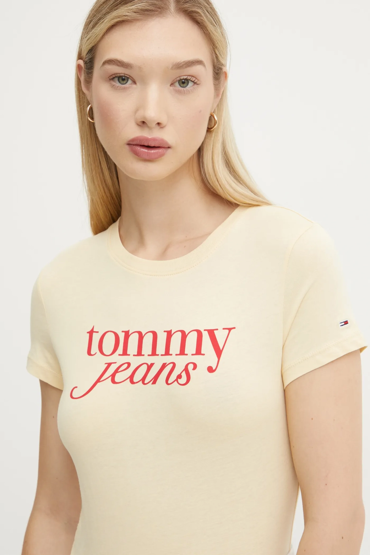 

Хлопковая футболка Tommy Jeans, желтый