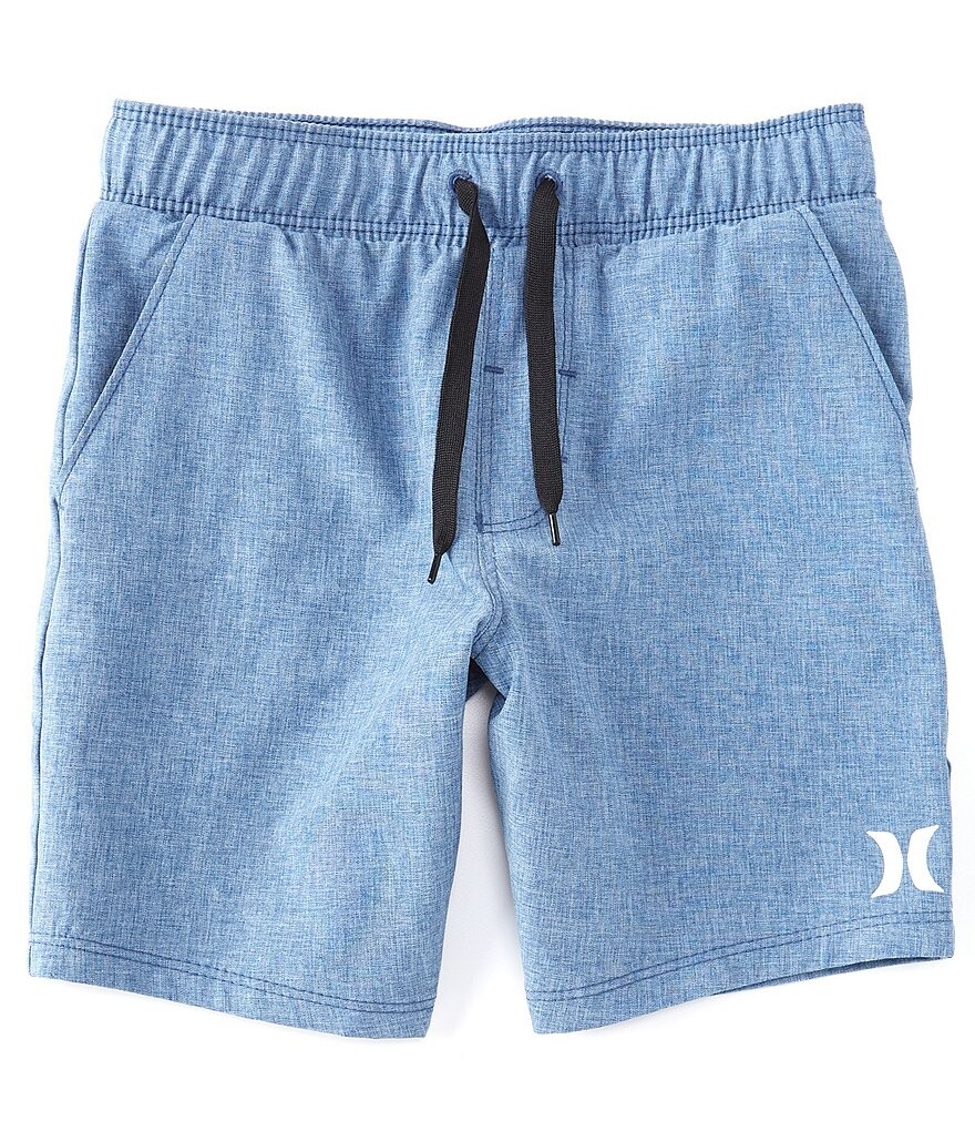 

Hurley Little Boys 2T-7 Гибридные шорты без застежки из эластичного твила, синий