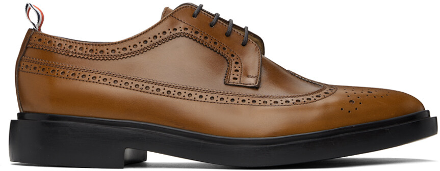 

Коричневые оксфорды-броги Longwing Thom Browne, цвет Medium brown