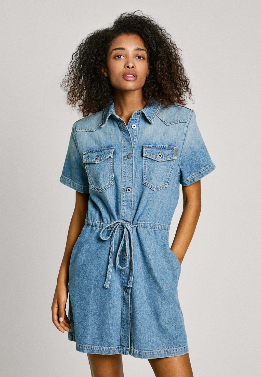 

Джинсовое платье CECILIA Pepe Jeans, цвет Oz Blue Rigid Denim