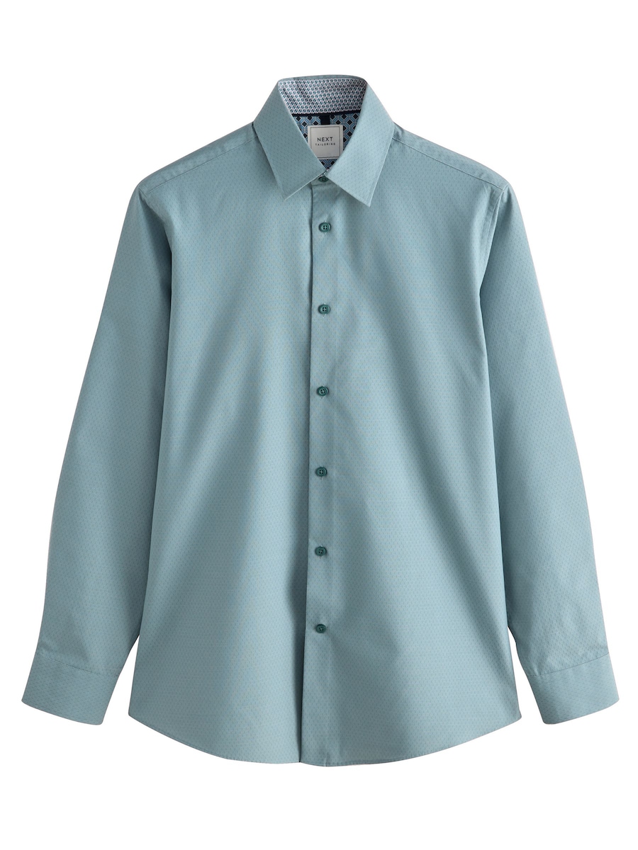 

Рубашка на пуговицах классического кроя Next, мятный