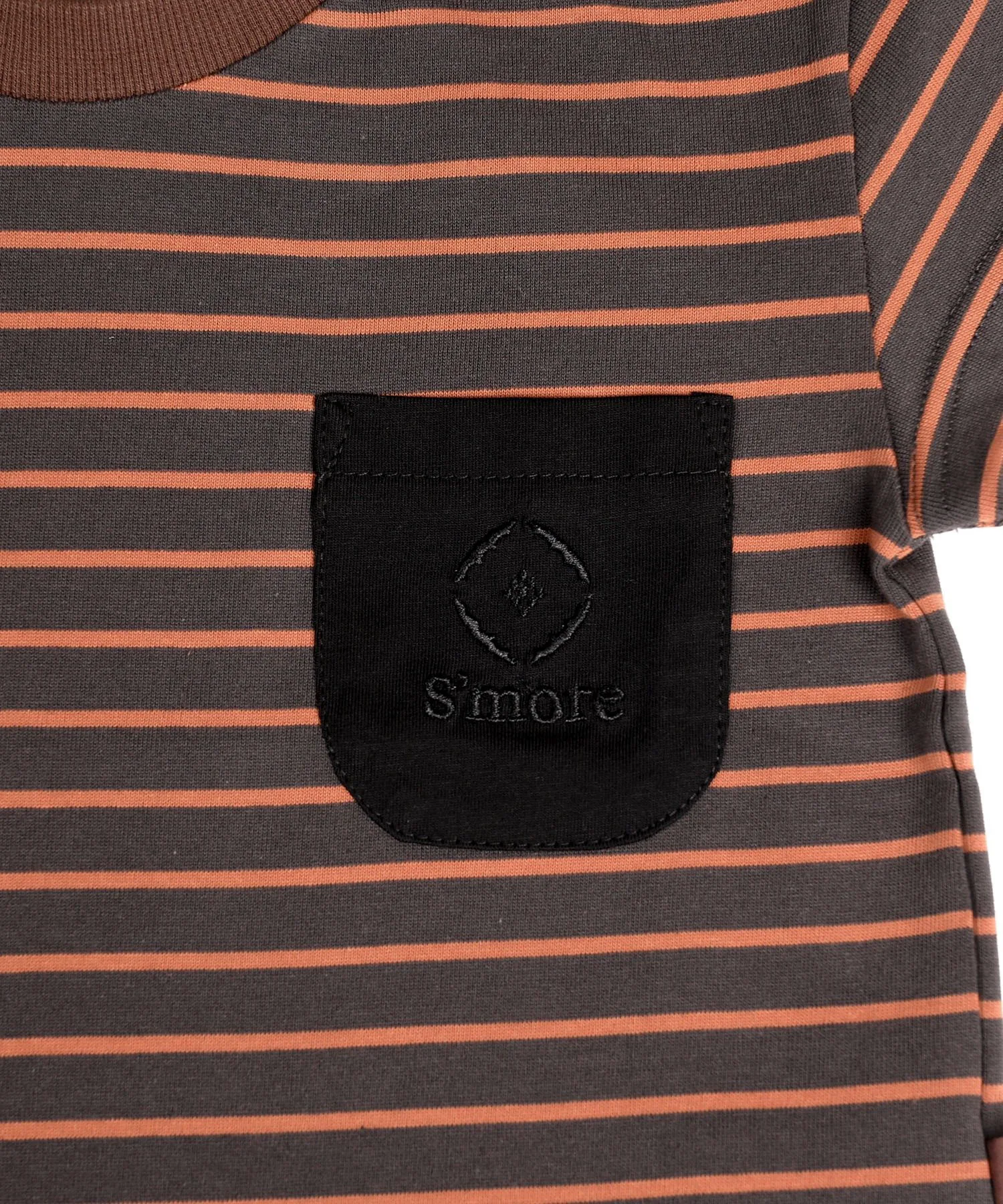 Футболка Детские футболки с карманами и рисунком "S'more/BORDER POCKET" S'More, brown — фото 4