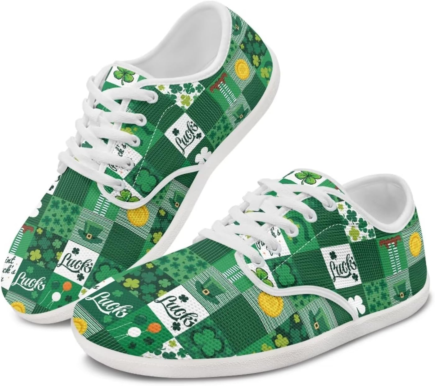 

Женские повседневные туфли на День Святого Патрика, деловые балетки, кроссовки для прогулок, путешествий и работы, деловые мокасины Ecaestolph, зеленый