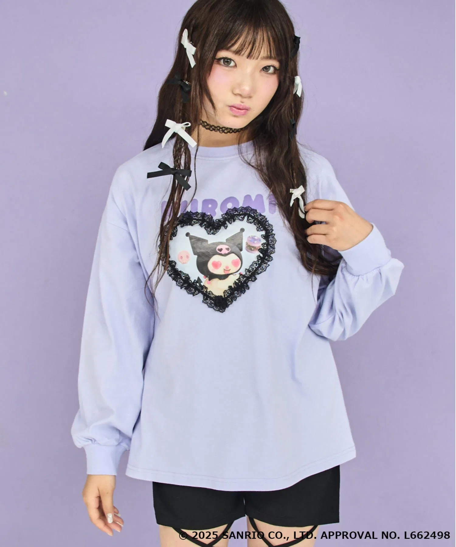 Детская футболка ANAP GiRL x Kuromi с длинным рукавом