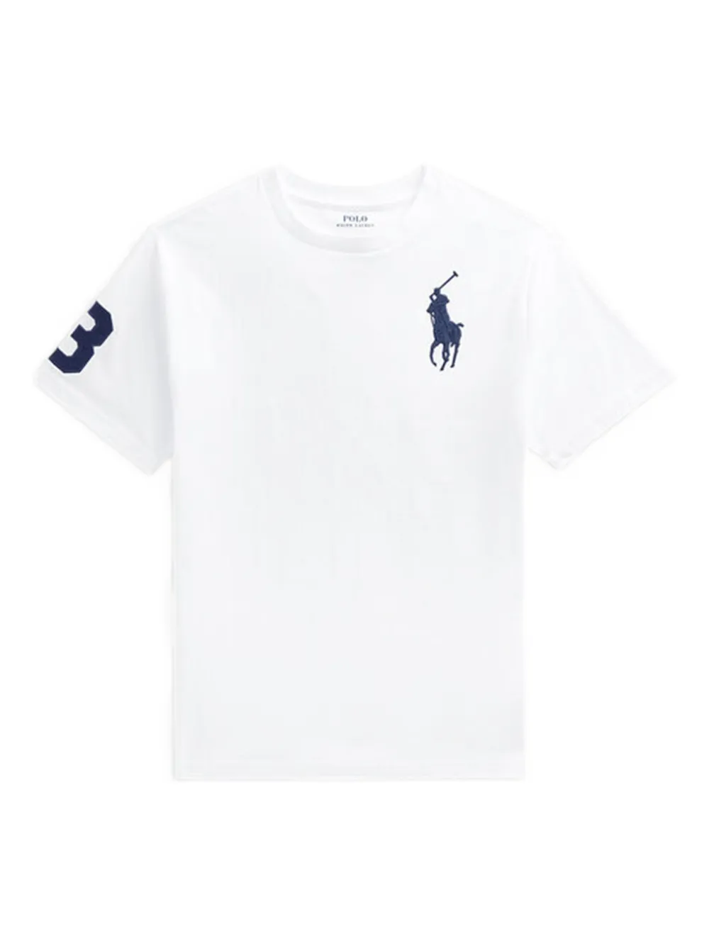 

Футболка с логотипом Polo Ralph Lauren Kids, белый