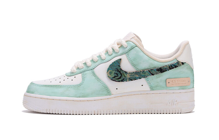 

Кроссовки Nike Air Force 1 Skateboard Shoes Men Low-Top White/Green