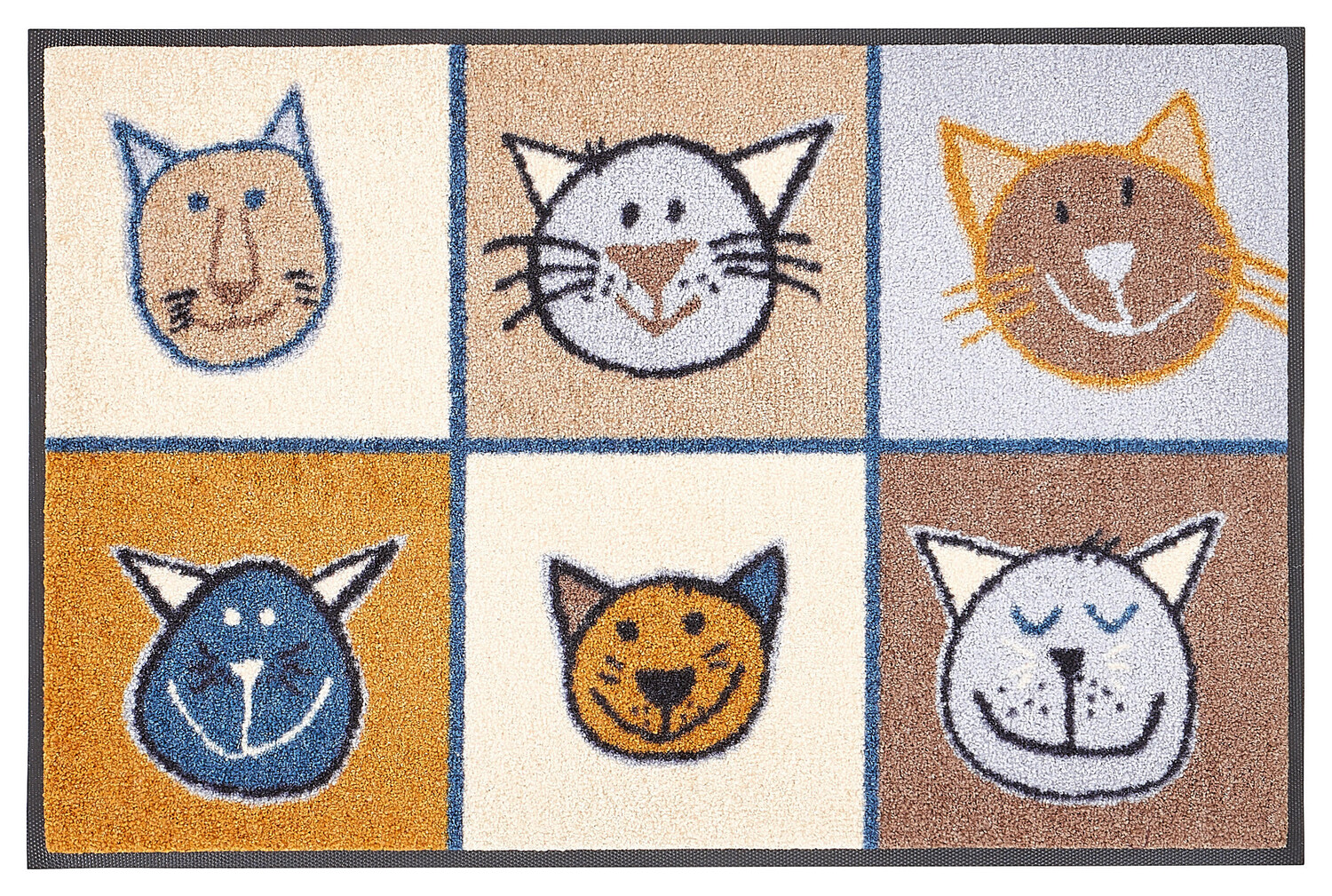 

Коврик wash+dry, 50x75 см, коричневый/многоцветный/бежевый