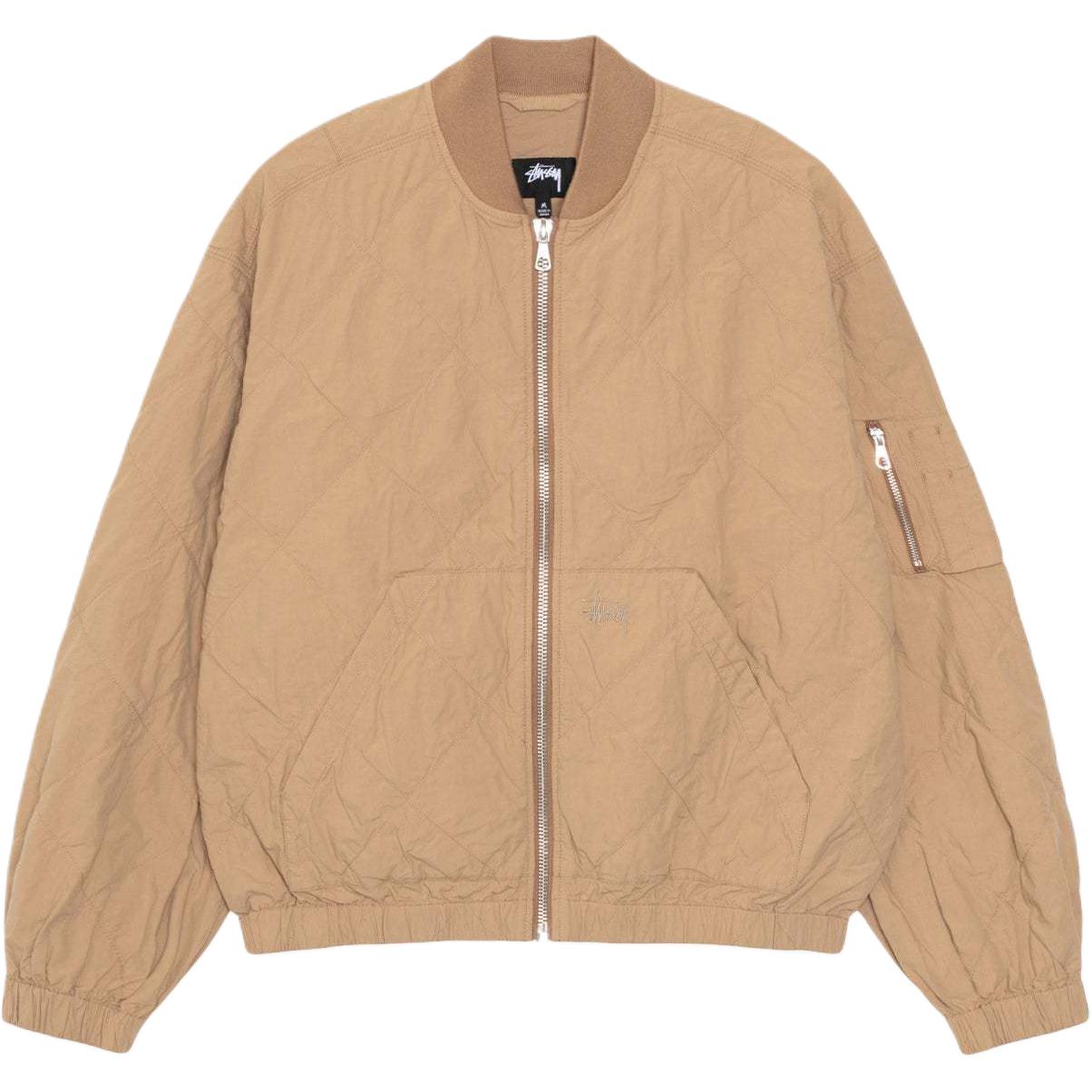 Легкая хлопковая курка-бомбер Stussy, черный — фото 2