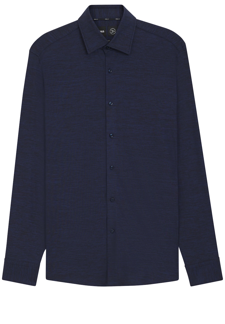 

Рубашка Slim Fit на пуговицах BOSS, темно-синий