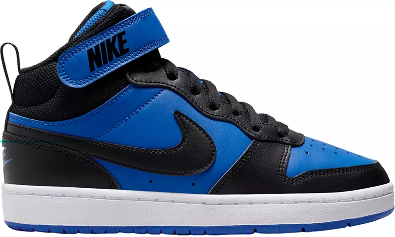 

Детские кроссовки Nike для начальной школы Court Borough Mid 2, цвет Royal/Black