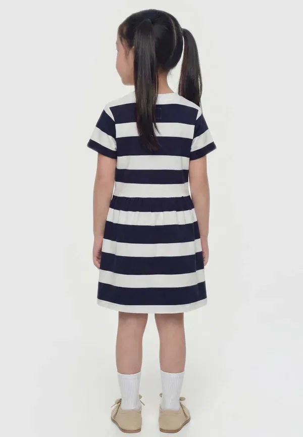 Платье джерси Junior ss french terry dress Guess, светло-голубое и белое