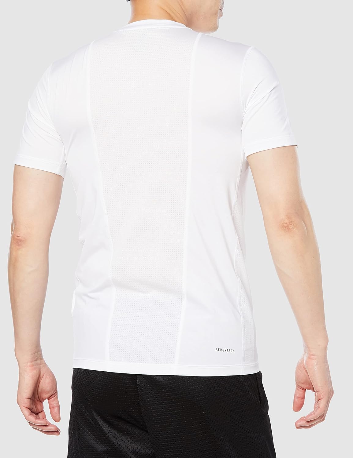 Мужская футболка adidas Techfit с коротким рукавом (47891), белый — фото 2