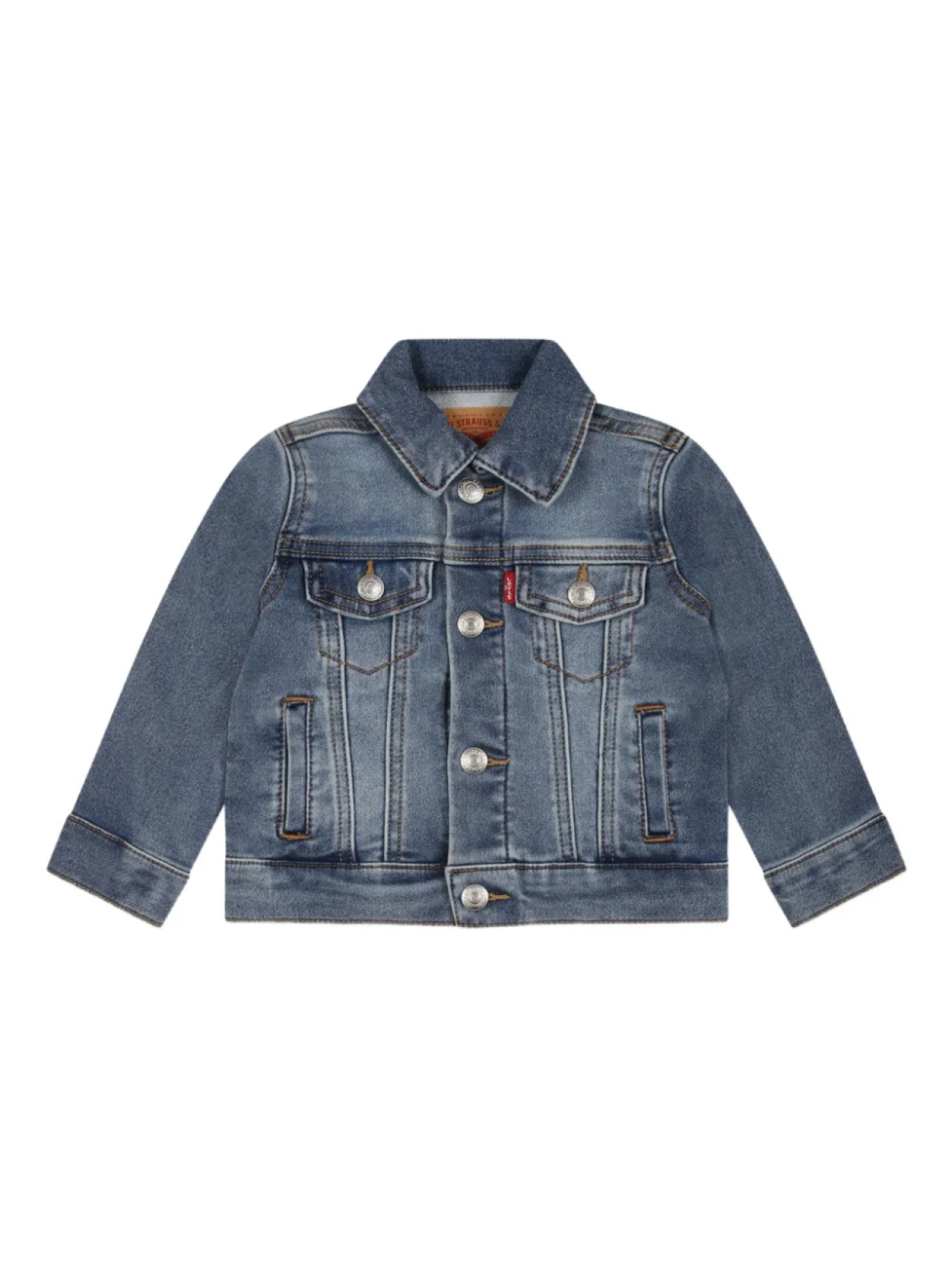 

Джинсовая куртка Trucker Levi's Kids, синий