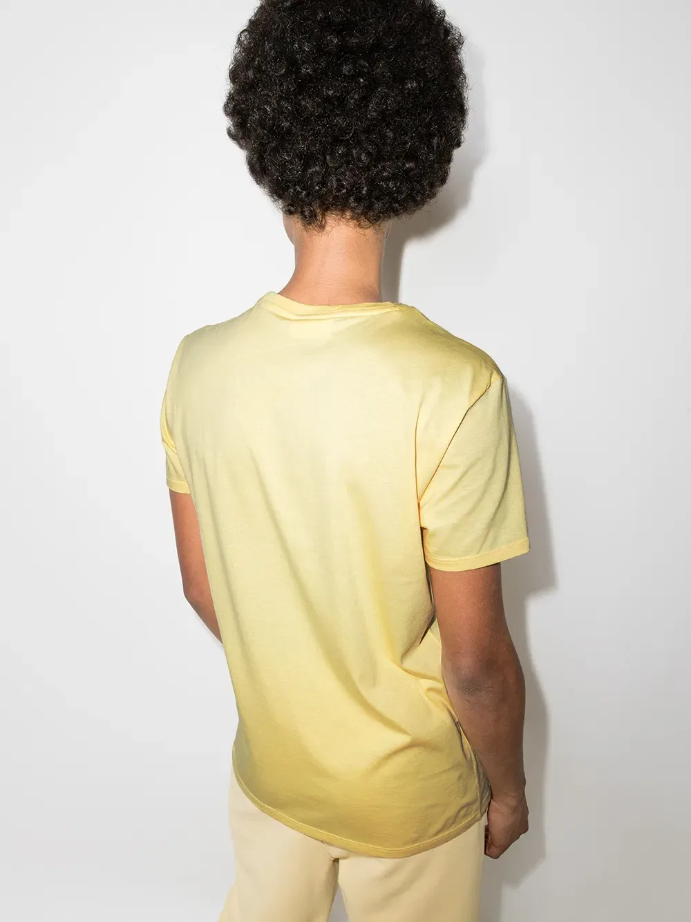 Хлопковая футболка с нашивкой-логотипом Lacoste, желтый — фото 4