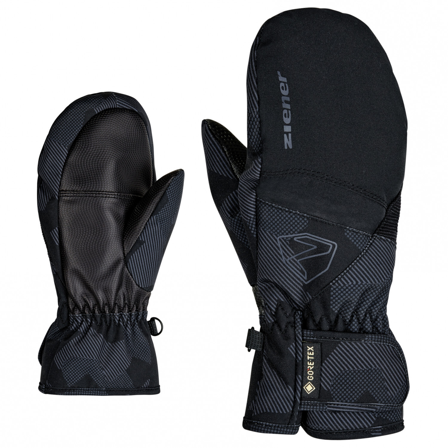 

Перчатки Ziener Levin GTX Mitten, цвет Black/Gray Ink Camo