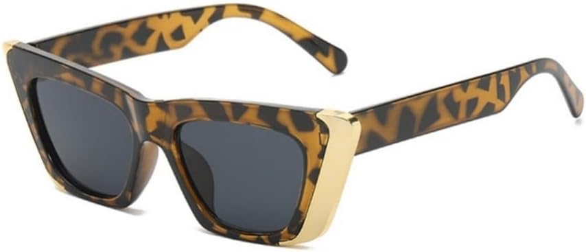 

Модные солнцезащитные очки «кошачий глаз» для женщин, маленькая оправа, солнцезащитные очки для активного отдыха, мужские солнцезащитные очки с защитой от УФ-излучения UV400 UJNHGQ, Leopard Gray