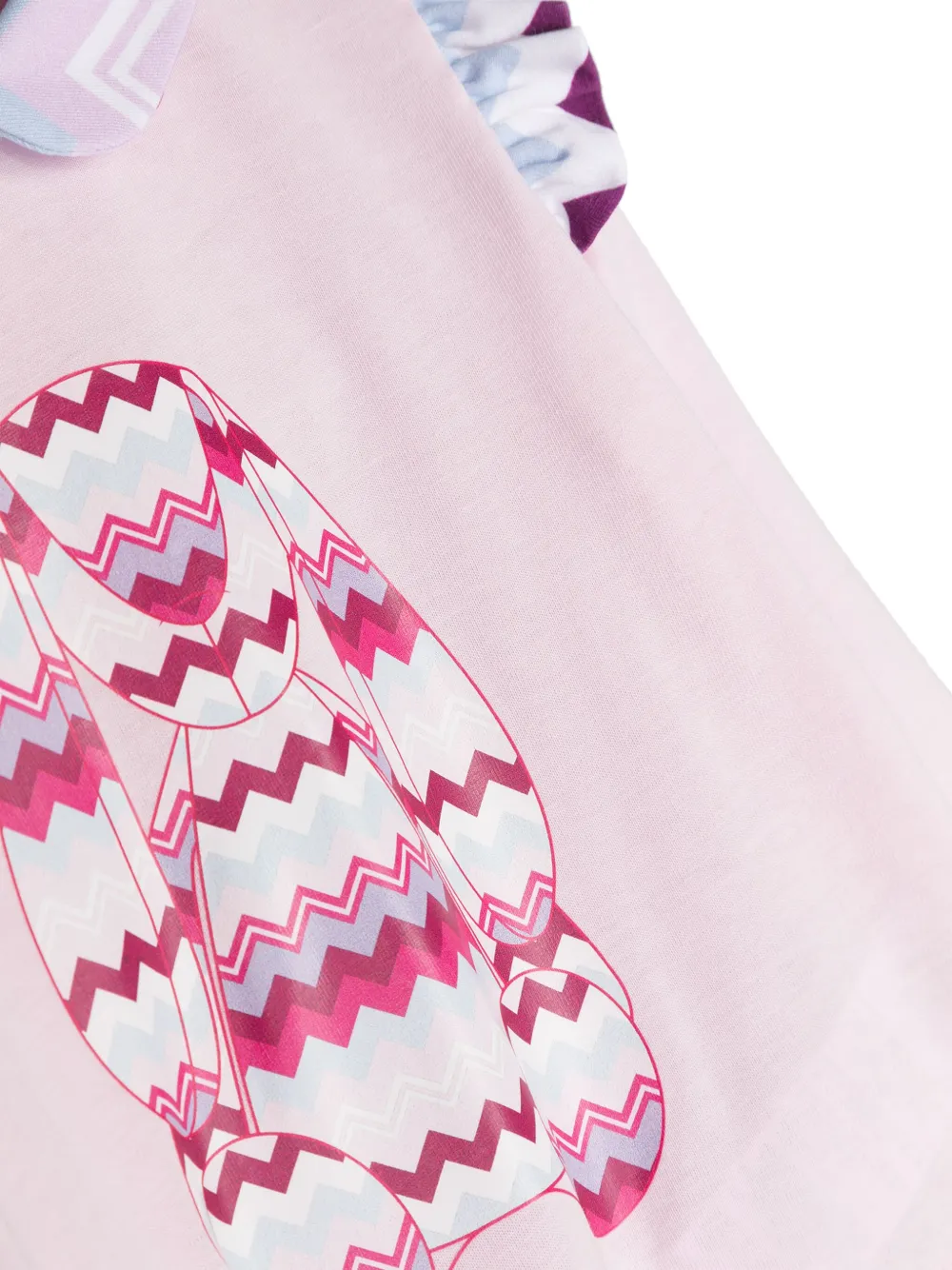 Пижама с узором зигзаг Missoni Kids, розовый — фото 3