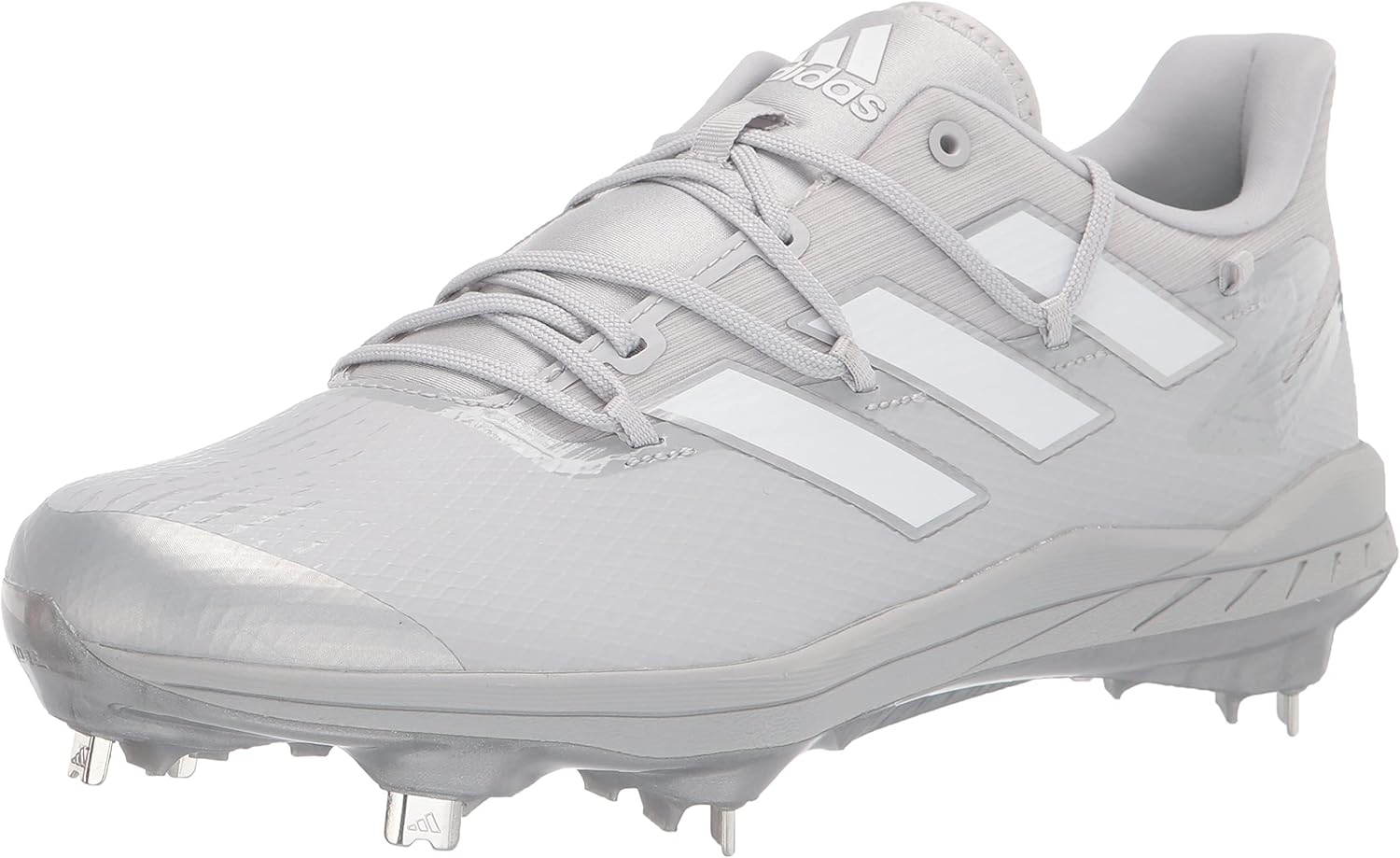 

Бутсы Adidas Men's Adizero Afterburner 8, светло-серый/белый/металлик