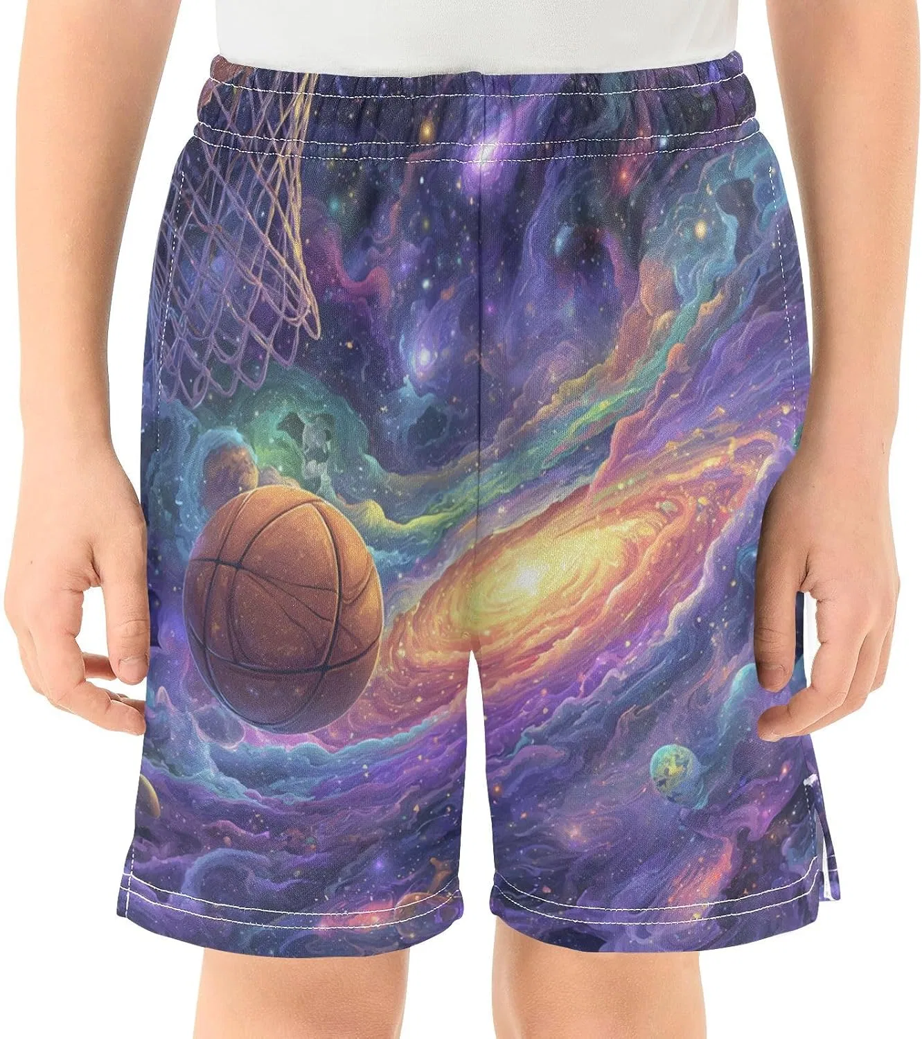 Шорты для мальчиков Basketball Galaxy, Boccsty, мультицвет — фото 2