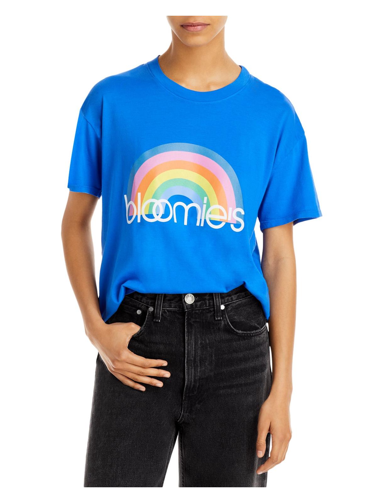 

Женская футболка с рисунком Rainbow из хлопка Bloomies, цвет lapis