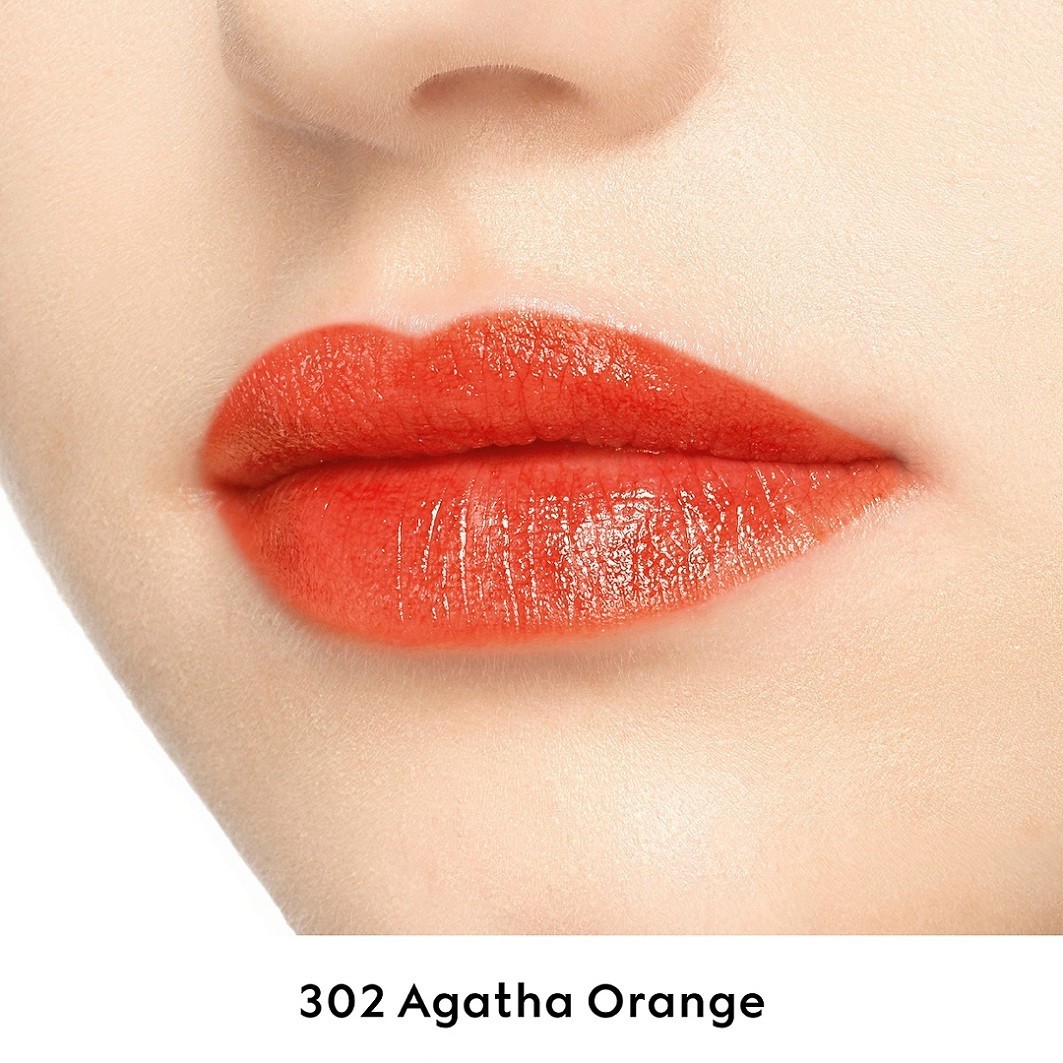 Помада для губ gucci beauty rouge a levres voile Gucci, nr. 302 agatha orange, вес 3.5 гр. — фото 4
