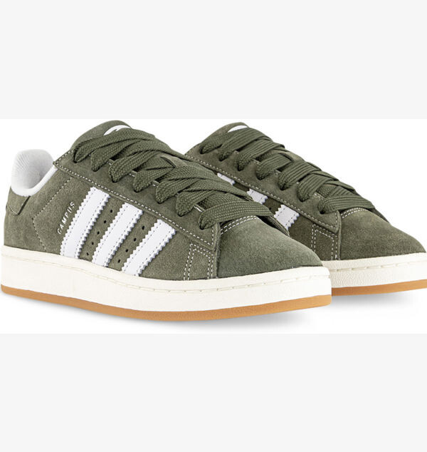 Низкие замшевые кроссовки Campus 00s Adidas, белый — фото 3