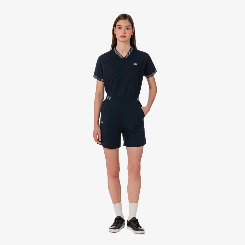 Шорты Lacoste Тканевые, Темно-синие — фото 4