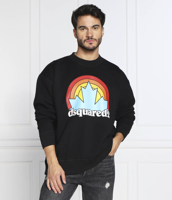 Свитер закат Regular fit Dsquared2, черный — фото 3