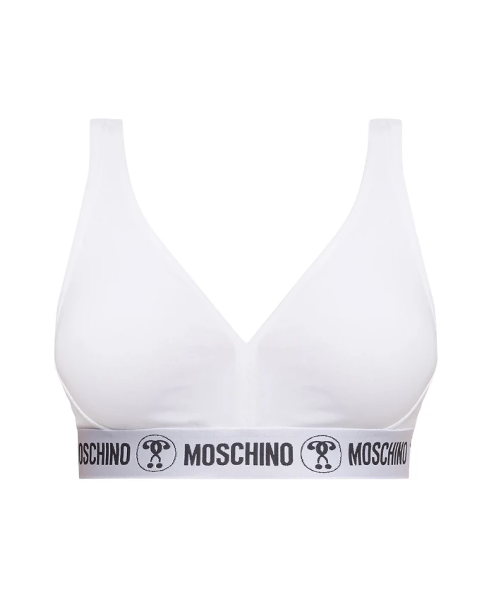 

Хлопковый бюстгальтер Moschino, белый