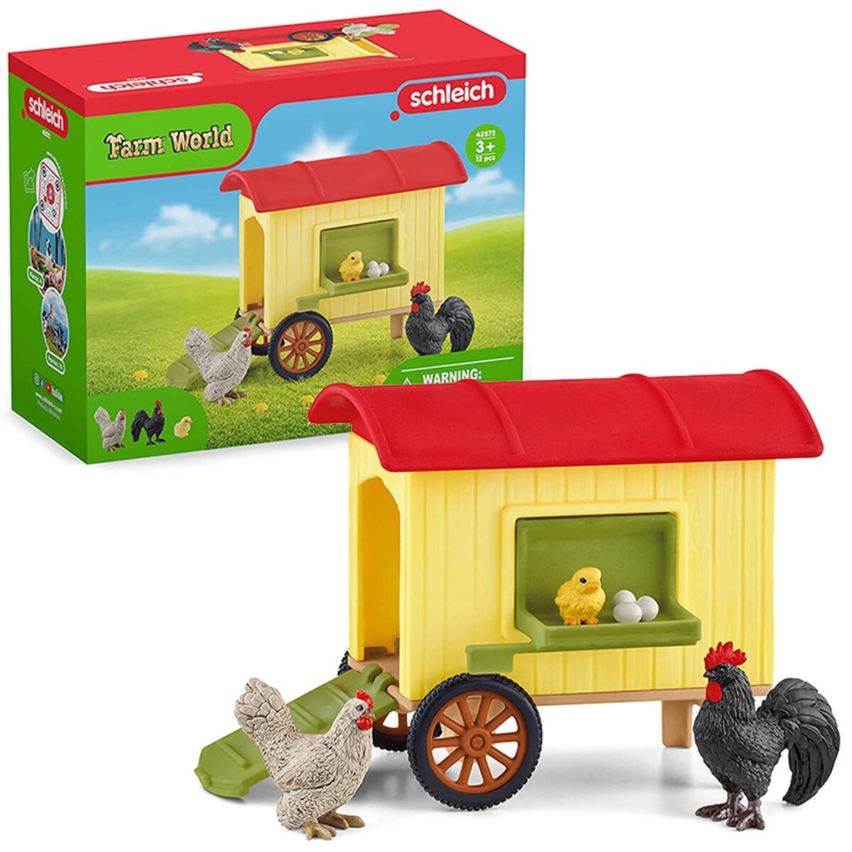

SLH42572 Schleich Farm World - Переносной курятник, фигурки для детей 3+