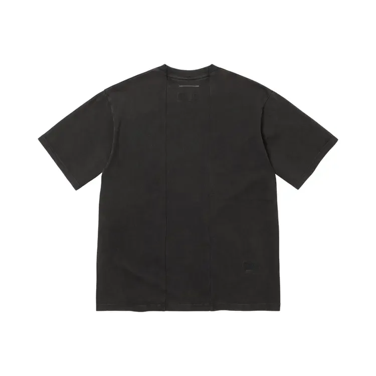 Топ Supreme x MM6 Maison Margiela с коротким рукавом и разрезом, черный — фото 2