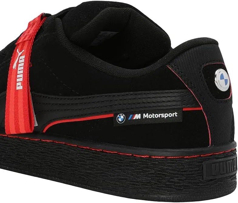 Кроссовки Puma Unisex Adult BMW MMS Suede XL, черный/красный — фото 4