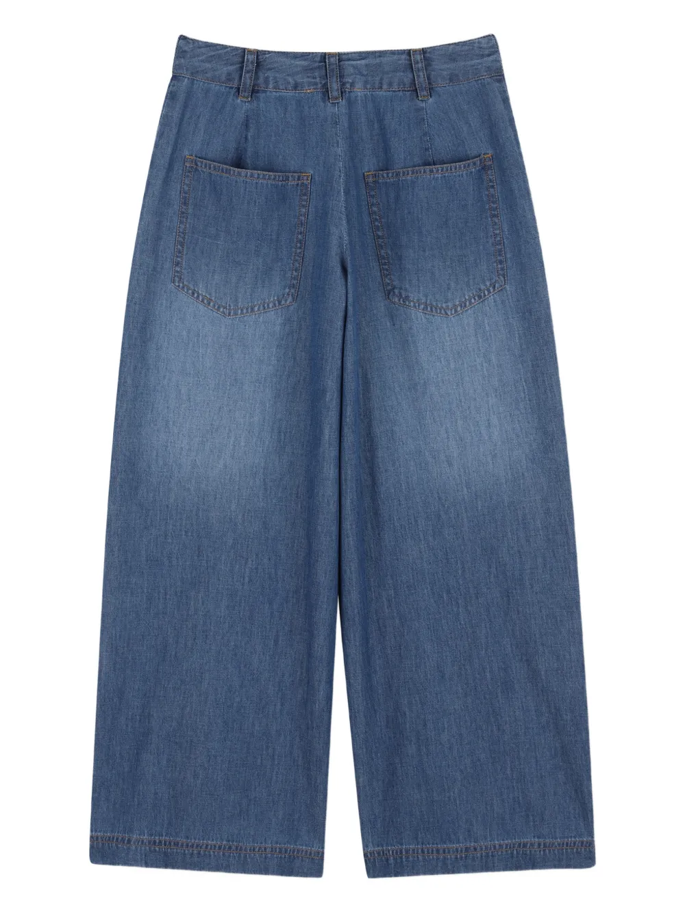 Вышитые плиссированные джинсы Zadig & Voltaire Kids, синий — фото 2