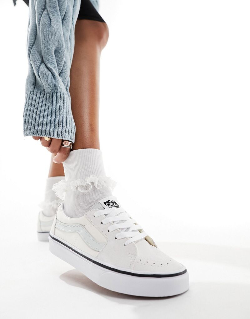 

Серо-белые кроссовки Vans SK8-Low, Белый, Серо-белые кроссовки Vans SK8-Low