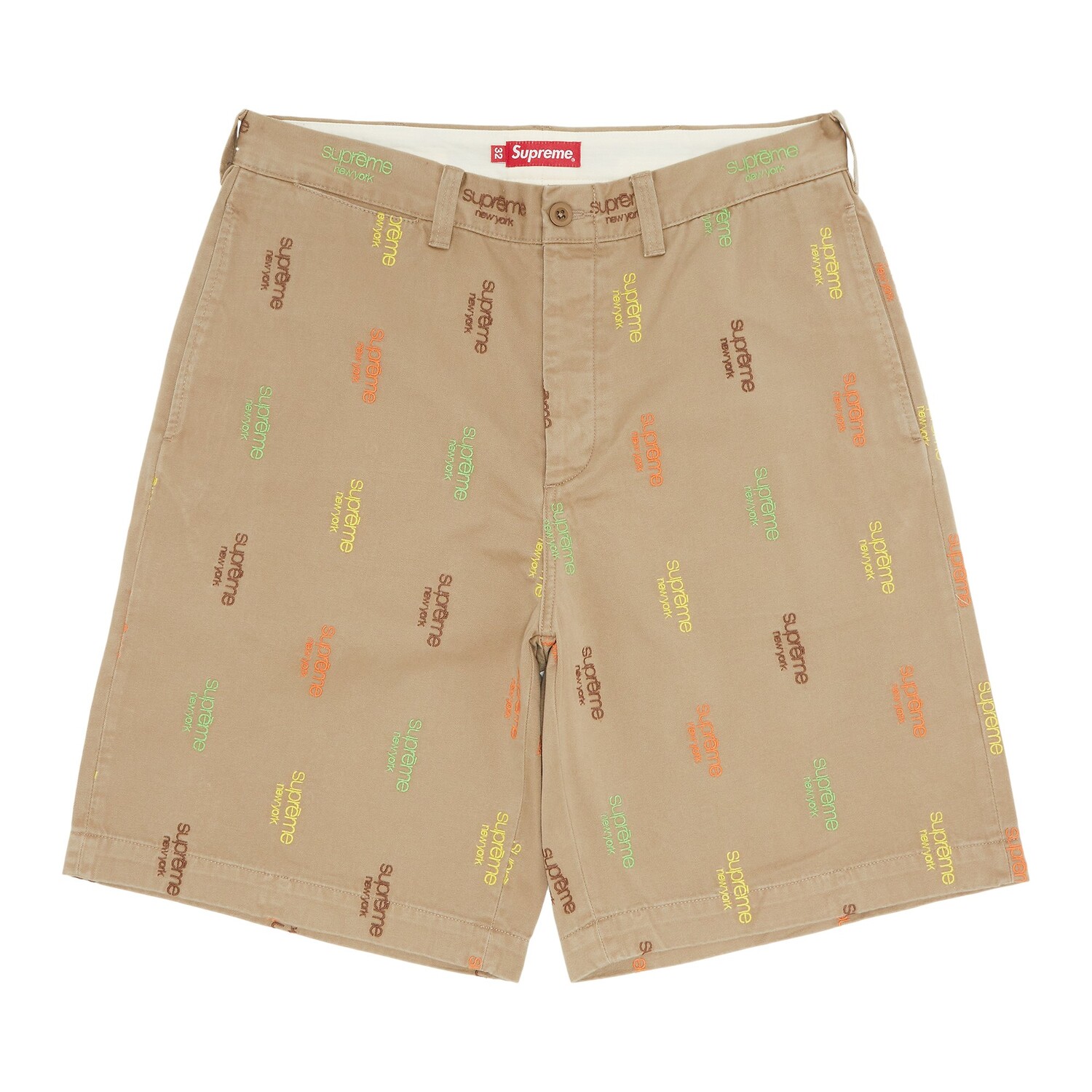 

Шорты-чиносы Supreme Classic с логотипом, цвет загара