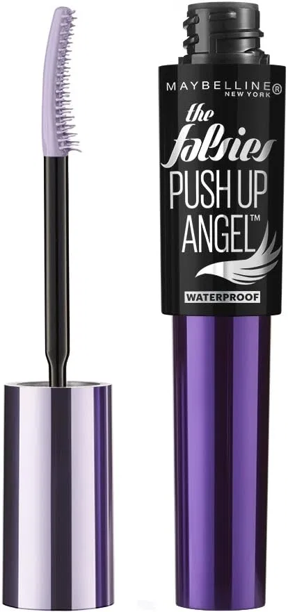 Тушь для ресниц водостойкая Maybelline New York The Falsies Push-Up Angel, суперчерная, 0,32 fl oz