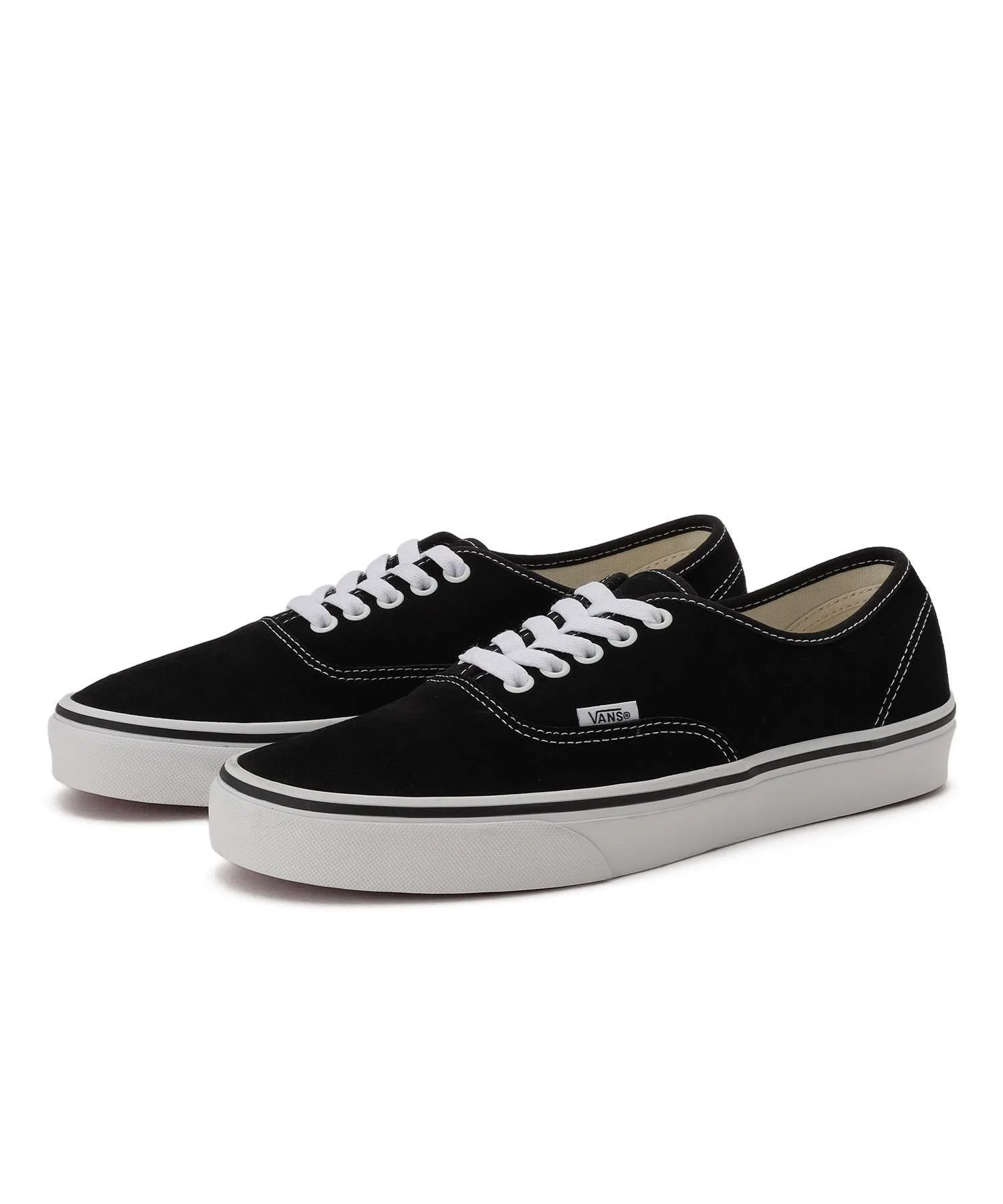 Унисекс кроссовки VANS AUTHENTIC из замши чёрные — фото 3