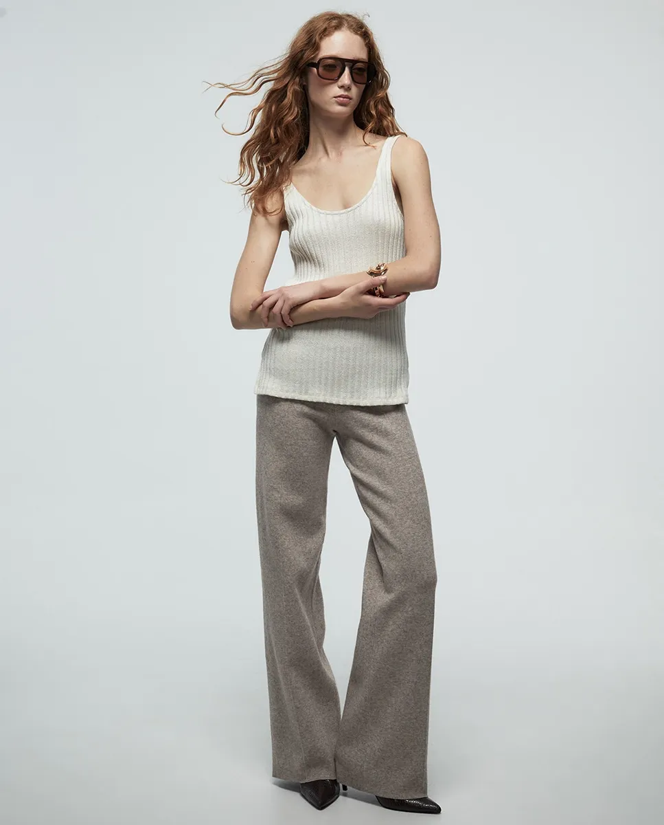 

Широкие штаны комплект Sfera, светло-коричневый