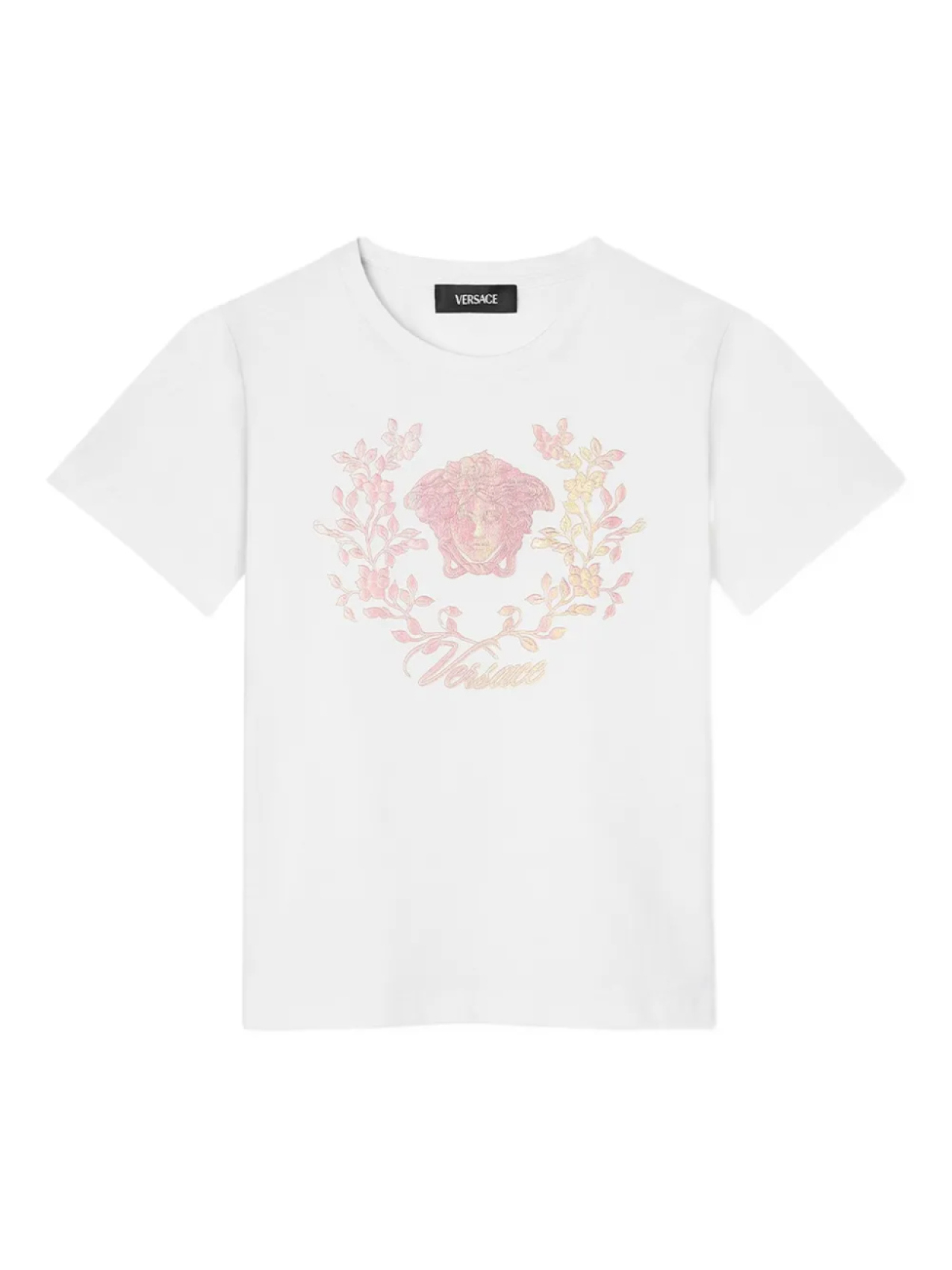 

Футболка Versace Kids с изображением Медузы, белый