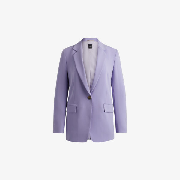 

Однобортный тканый блейзер Regular-Fit Boss, фиолетовый