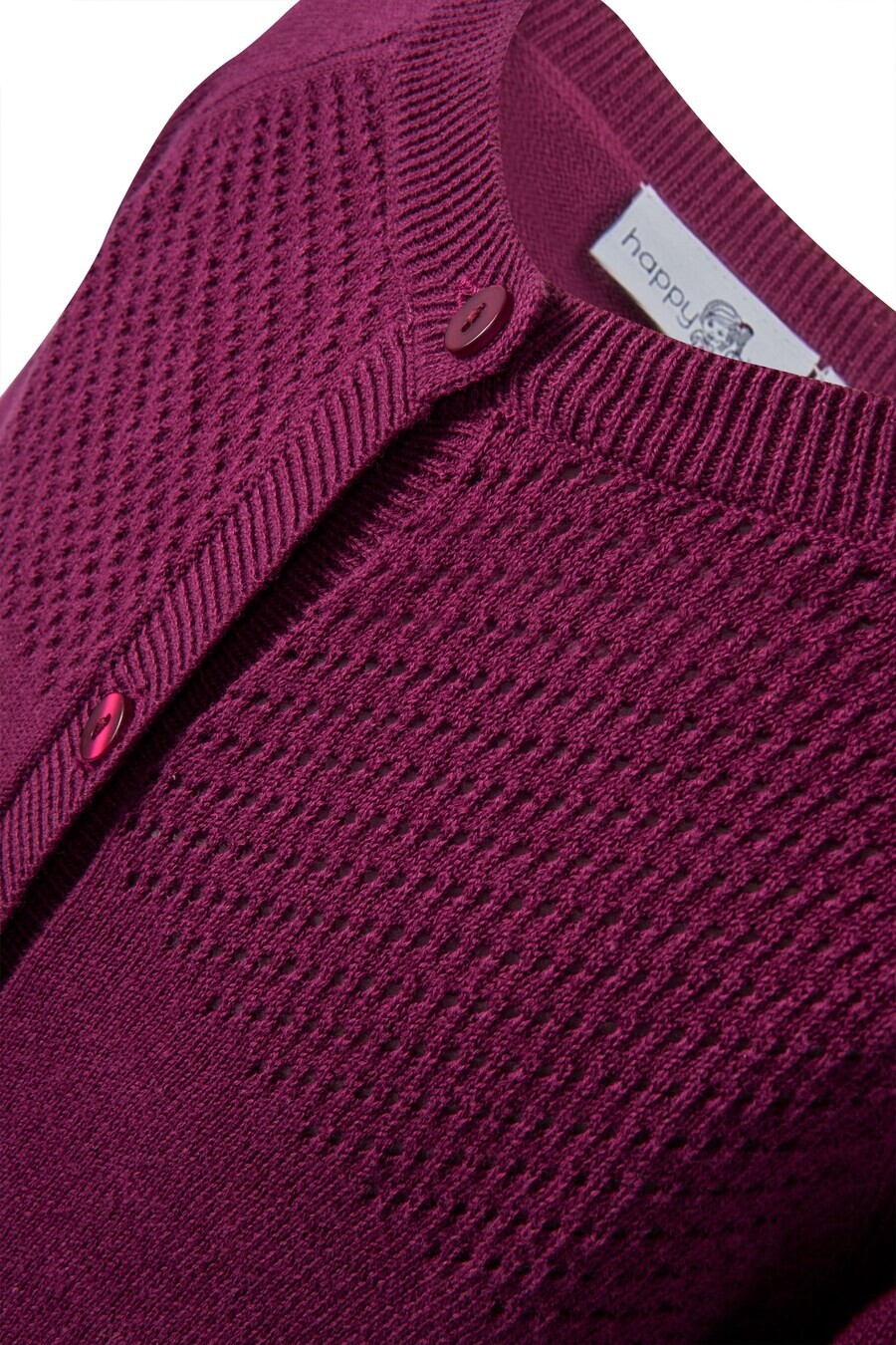 Кардиган happy girls Knit Cardigan, цвет Berry — фото 3