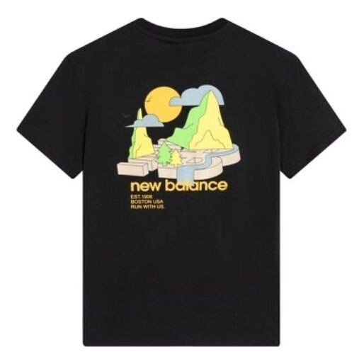 

Футболка с графическим принтом New Balance, черный