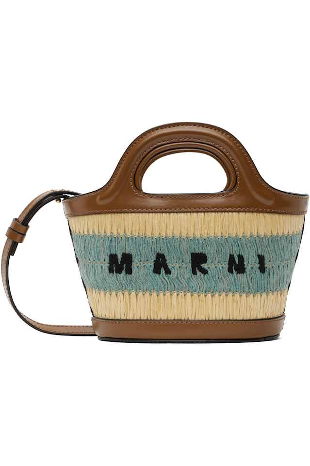 

Сумка-микро Raffia-Effect Tropicalia Marni, мультиколор